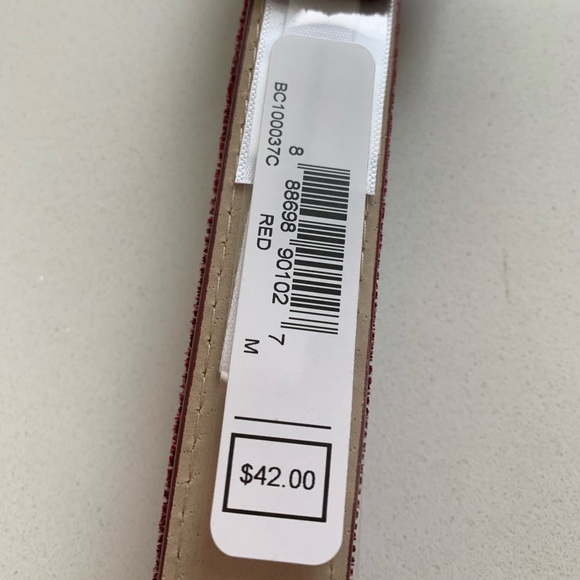 BCBG Red Velvet Belt - Picture 2 of 4